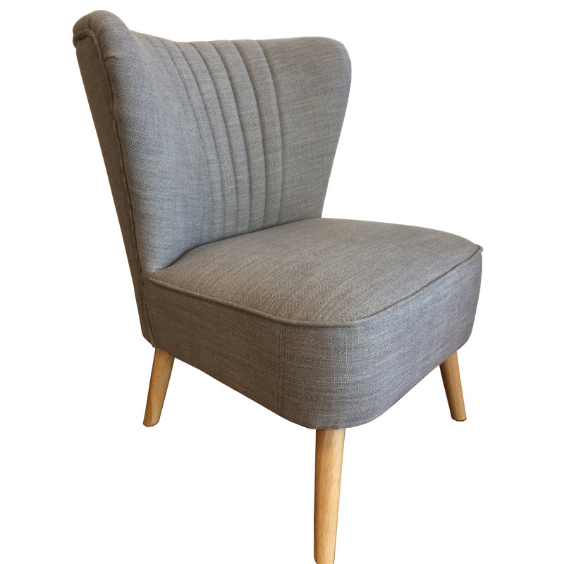 Fauteuil rembourré gris
