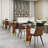 Modern Round Glass Small Conference Table With Solid Wood Base