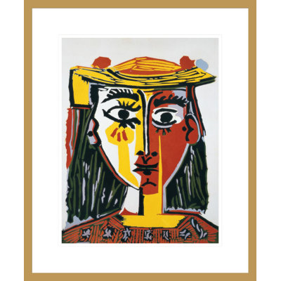 «Bust of a Woman with a Hat» par Pablo Picasso, impression giclée sur cadre