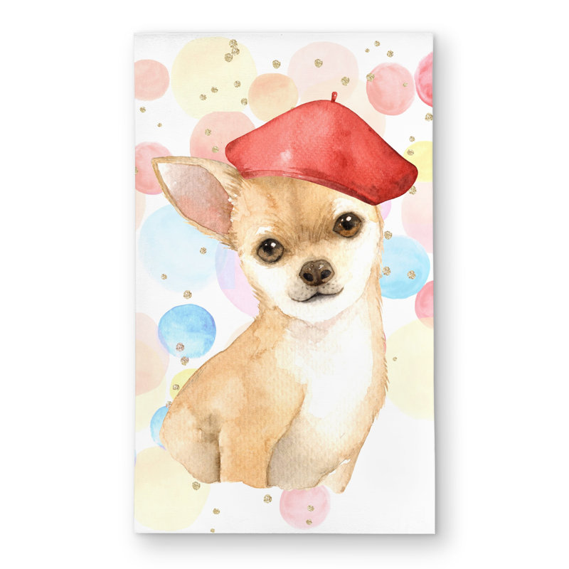 Chihuahua Dog Artist Outdoor Area Rug | Children’s Art Decor
