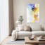 Ethereal Watercolor Flow Abstract Contemporary Modern Violet Wall Art Print-135618713