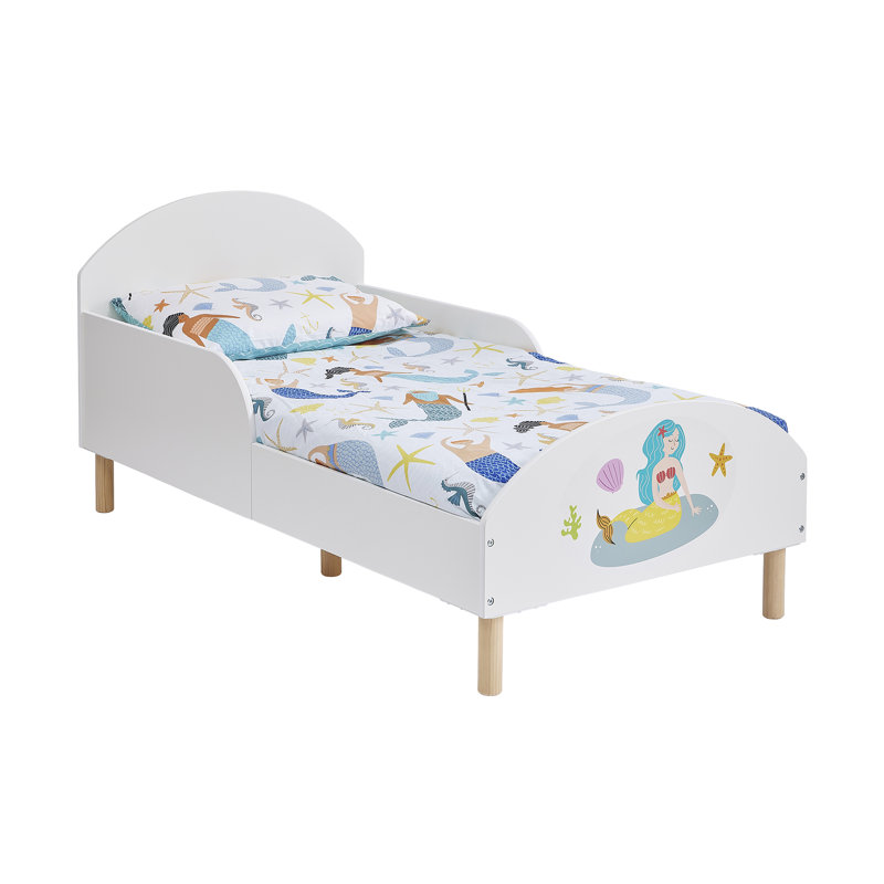 Kids White Toddler Bed – Mermaid