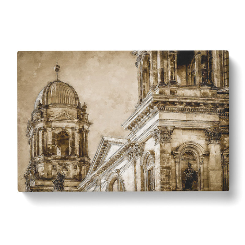 Dom Berlin Cathedral - Wrapped Canvas Painting, 60cm H x 91cm W x 3cm D
