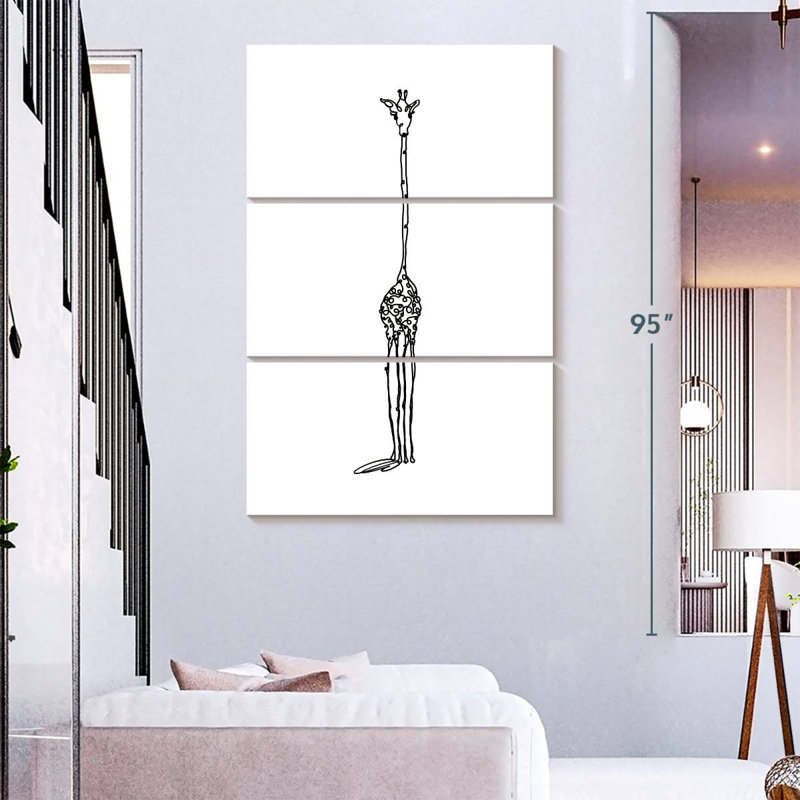 Brampt Slender Giraffe, 74" H x 48" W