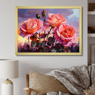 Coral Roses Sunset I