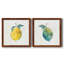 Happy Lemon - Ensemble de 2 peintures sur toile encadrées-1610254248-1610254249