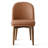 Faux Leather Dining Chairs with Walnut Finish Legs