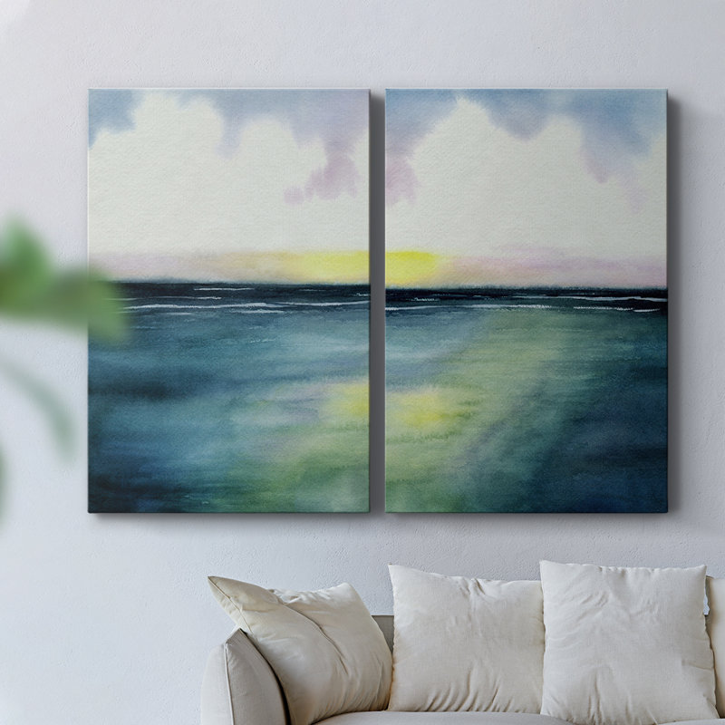 Toile tendue Sherbet Sunset Diptych I-Premium Gallery - prête à être accrochée