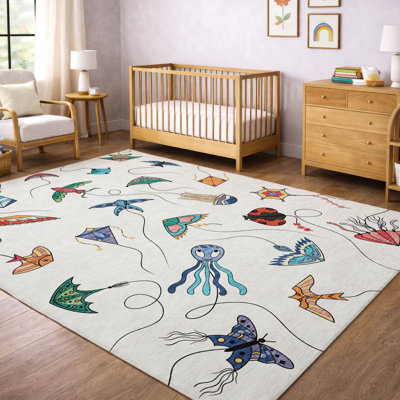 Machine Washable Indoor/Outdoor Chantille ACN2659 Kids Rug