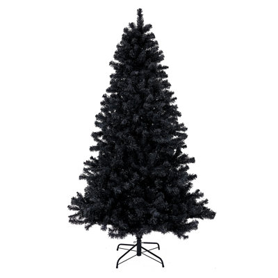 Arbre de Noël noir 7,5 po