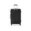 Ensemble de 7 valises en ABS léger et durable avec roulettes pivotantes, verrou TSA, (20/24/28), noir