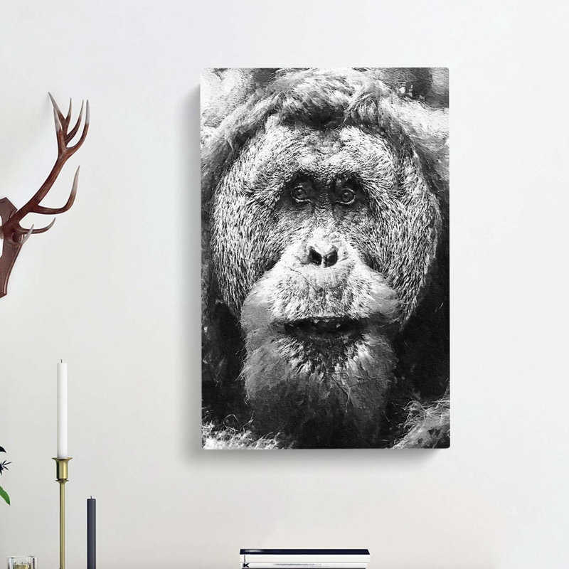 Orangutan - Wrapped Canvas, 60cm H x 40cm W x 3cm D