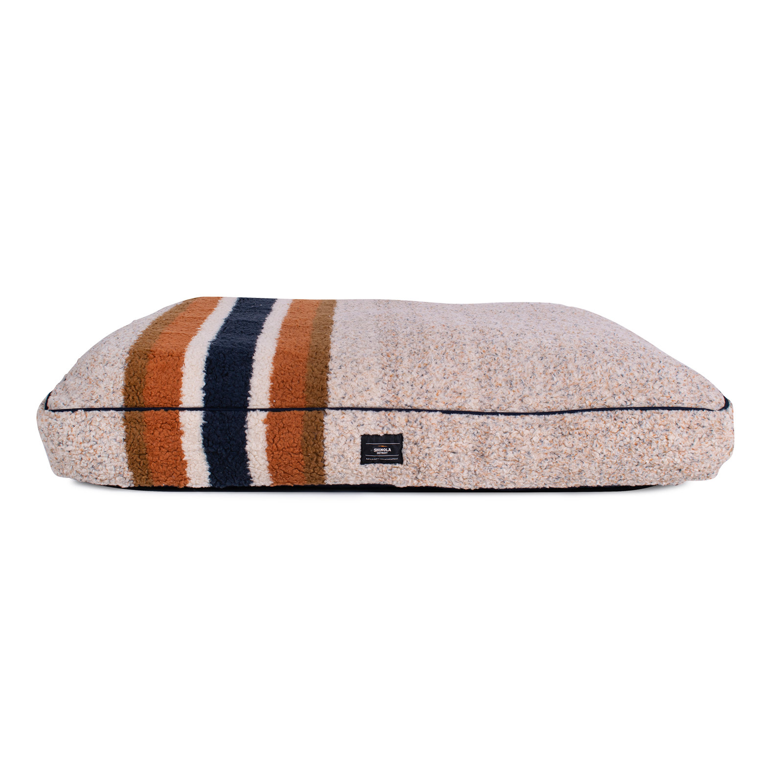 Napper Striped Pet Pillow, Oatmeal, Large (42" W x 30" D x 5" H)