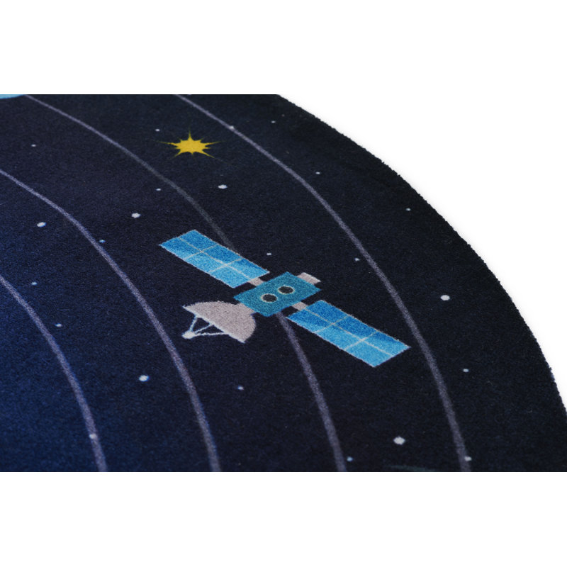 Tapis bleu Momeni, Nouveauté 4 pi x 4 pi 4 po