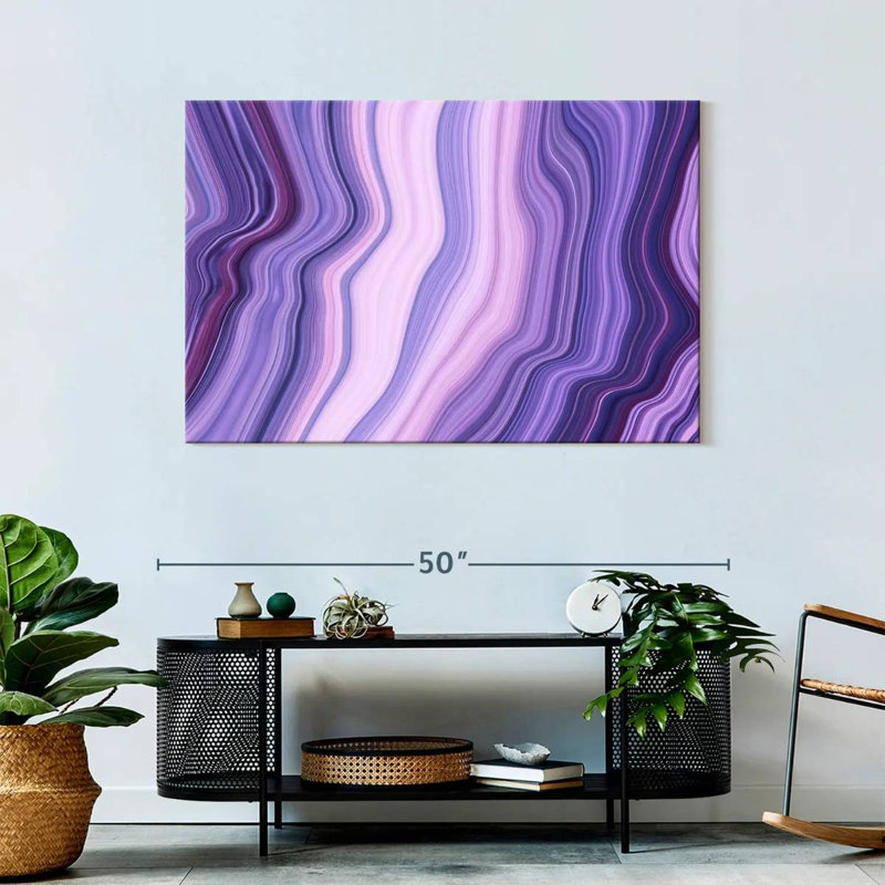 Avery Abstract Purple Layers, 30" H x 45" W