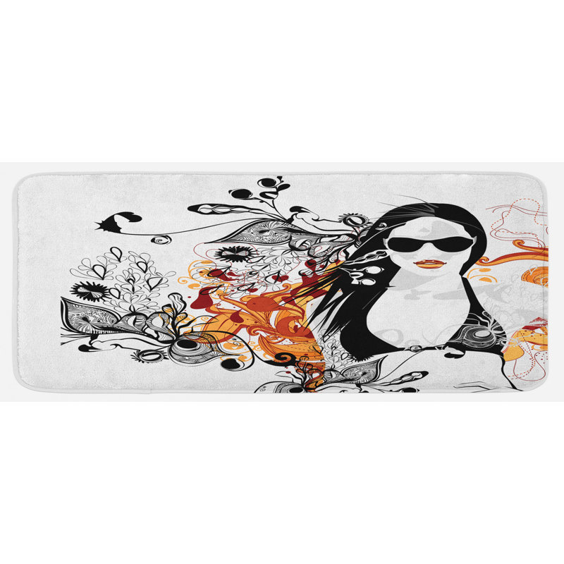 Tapis de cuisine féminin