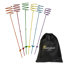 Audrey Multi-Coloured Steel Outdoor Garden Drink Holder Stakes - 6pc-97698327