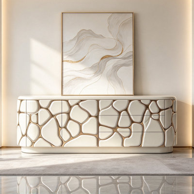 Italian-style minimalist luxury sideboard