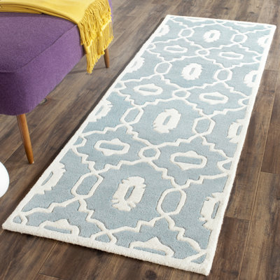 Tapis en laine touffeté à la main Carolene