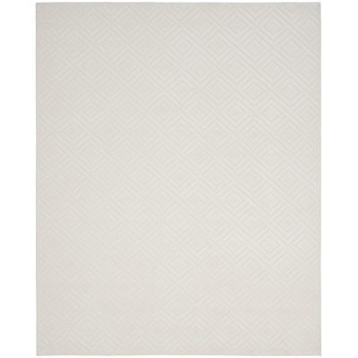 Tapis d'intérieur moderne ivoire Ebern Designs Garp