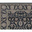 Tapis noir et noir de haute qualité noué à la main
