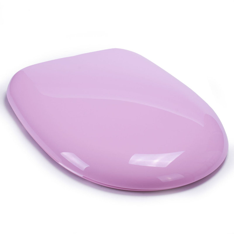 Slow Closing Elongated Toilet Seat, Pink