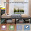 Structure de très grand lit avec tête de lit à DEL et prise de charge USB, lit plateforme avec espace de rangement sous le lit, sommier à lattes en métal silencieux, aucun sommier requis, assemblage facile-568033355
