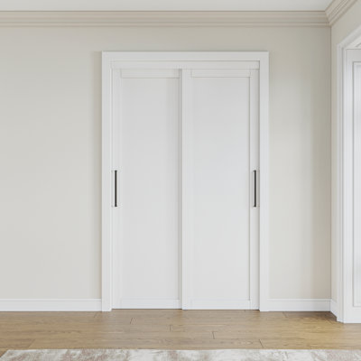  48 x 80" Height 1 Paneled Closet Sliding Door with Hardware & Handles Not Assembled Request