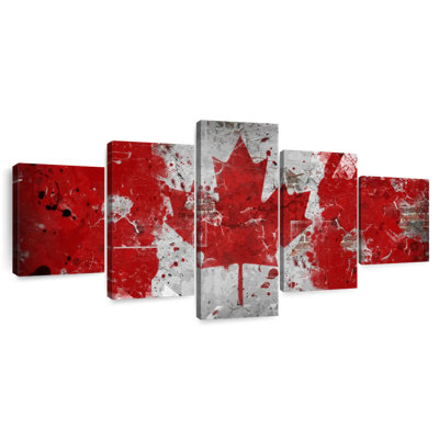 Grunge Canada Flag
