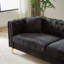 Canapé Chesterfield LUSPAZ, capitonné avec garniture cloutée en cuivre, pieds en métal, design moderne-101184432-109788440