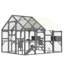 Grande cage à chat pour plusieurs chatons, maison pour chat en bois avec 7 plateformes, 2 boîtes de repos, 1 pont et 1 rampe, cage de cage