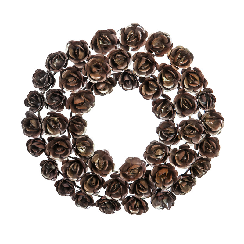 Couronne de rose en métal 15 pi
