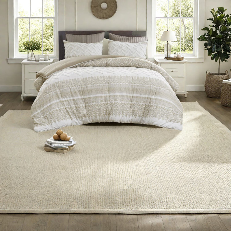 Ensembles de literie en coton de style campagnard, capitonnage en chenille taupe, style douillet