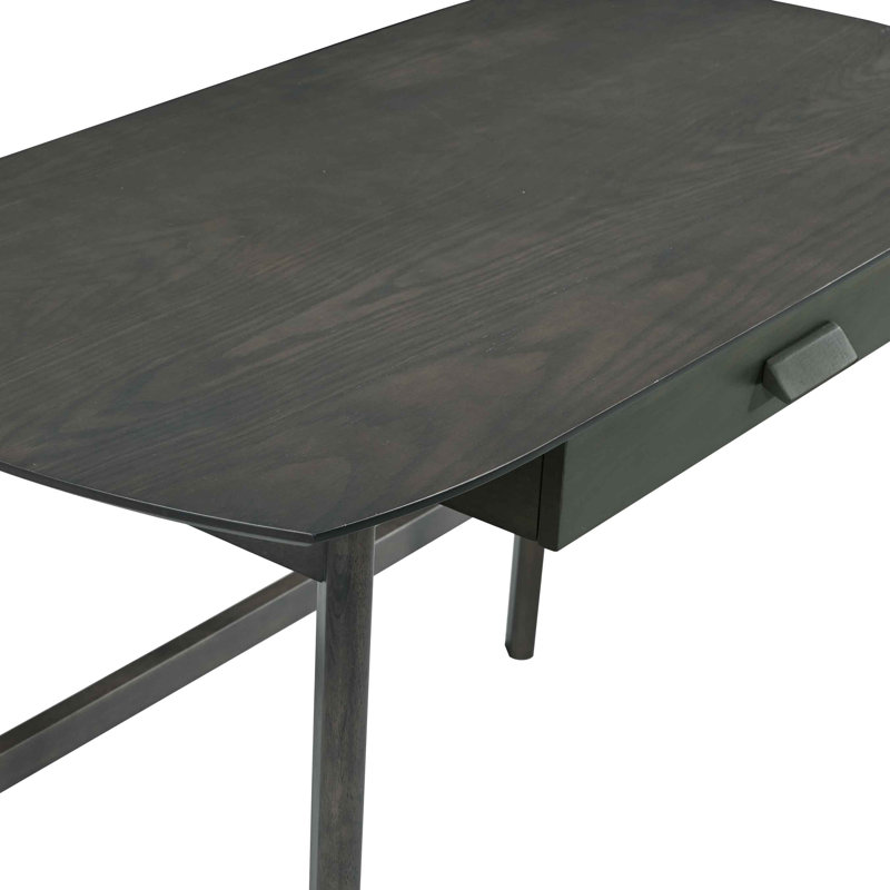 Bureau d'écriture avec tiroir Haven - Design moderne, Gris