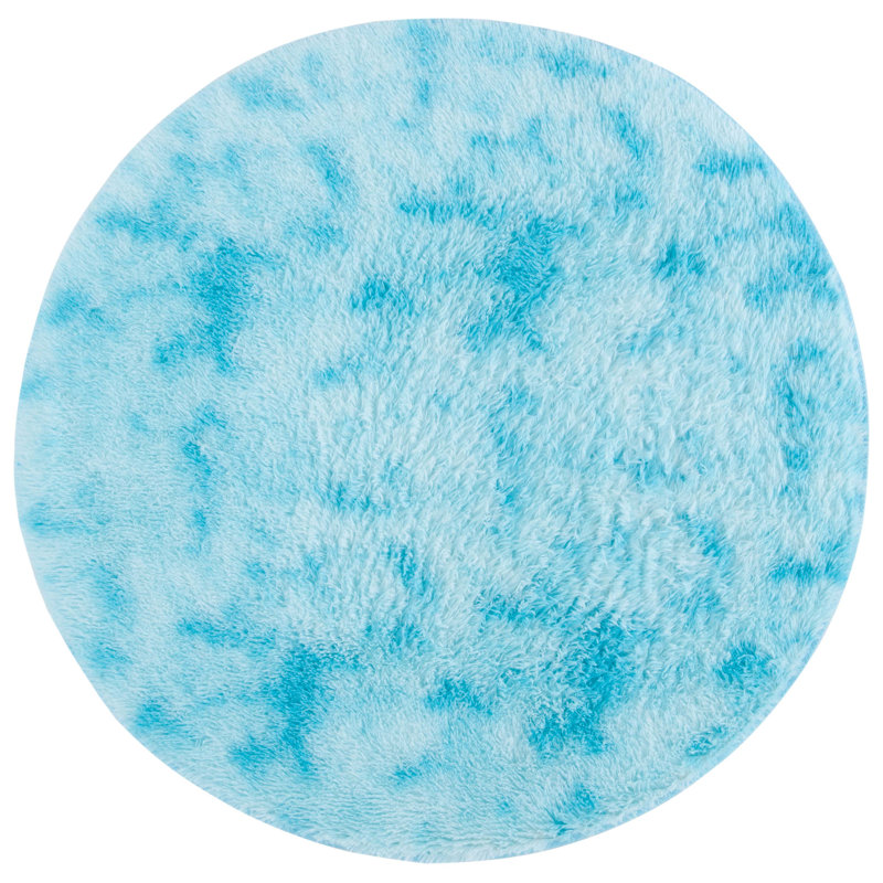 Zakhele Shag Performance Abstract Rug, Round 4'