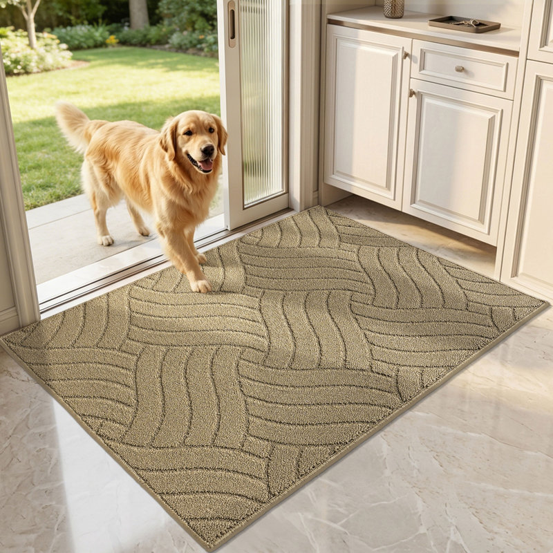 Paillasson Kareshan , Beige, l 32 po x L 48 po