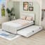 Lit plateforme double tapissier avec lit gigogne-1459487293