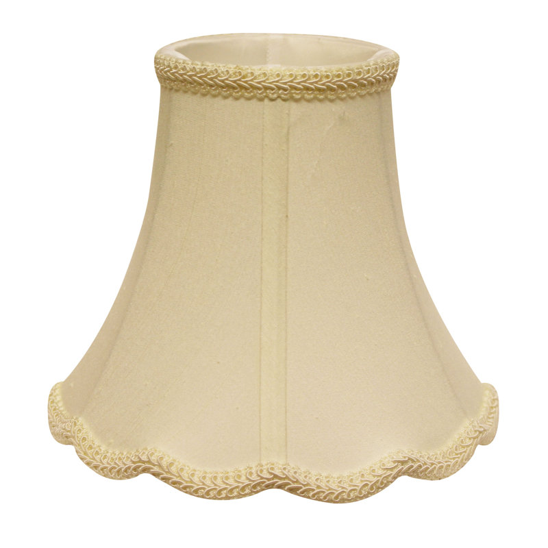 Fancy Oblong Softback Fabric Lampshade with Washer Fitter for Table Lamps, 10" H x 12" W x 12" D, Egg