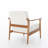 Wythe Mid Century Modern Solid Wood Armchair-126018244