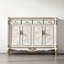 Banc de rangement blanc en bois manufacturé