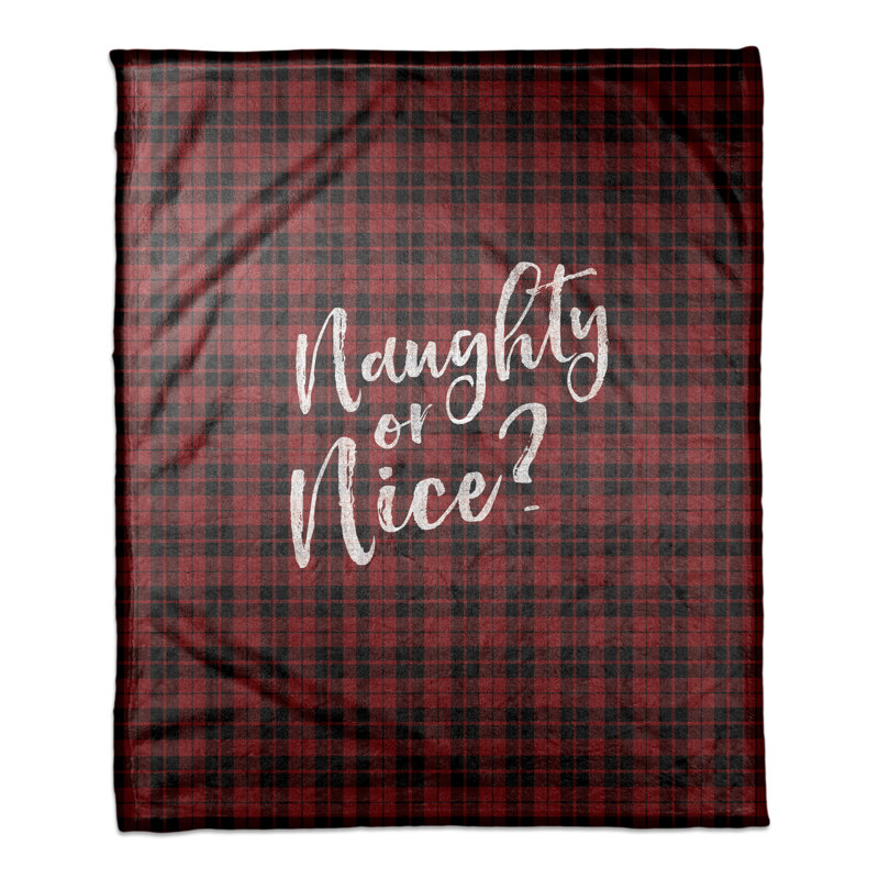  Couverture polaire Naughty or Nice
