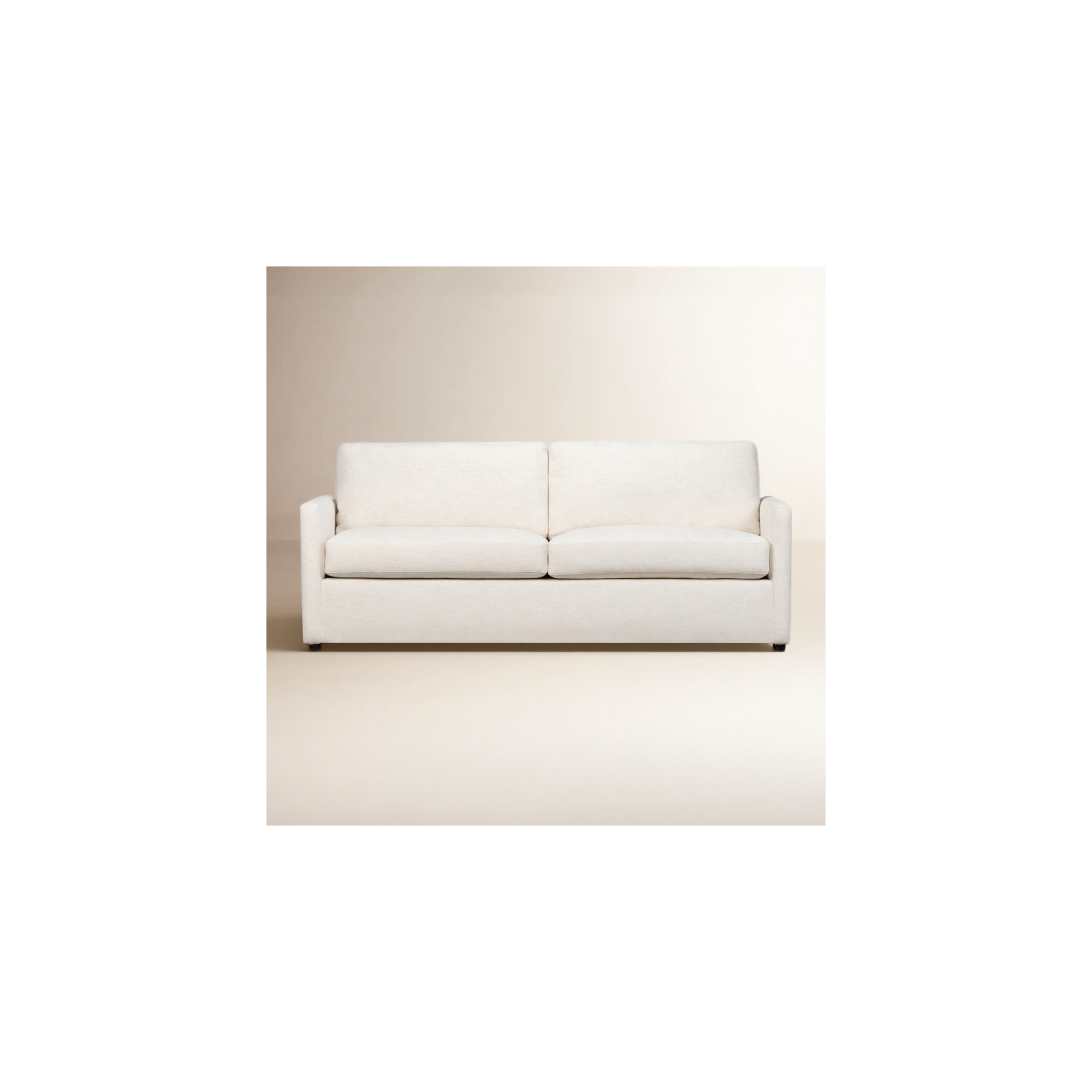 Damari 84" Upholstered Queen Sleeper Sofa, Nomad Snow Crypton® Chenille