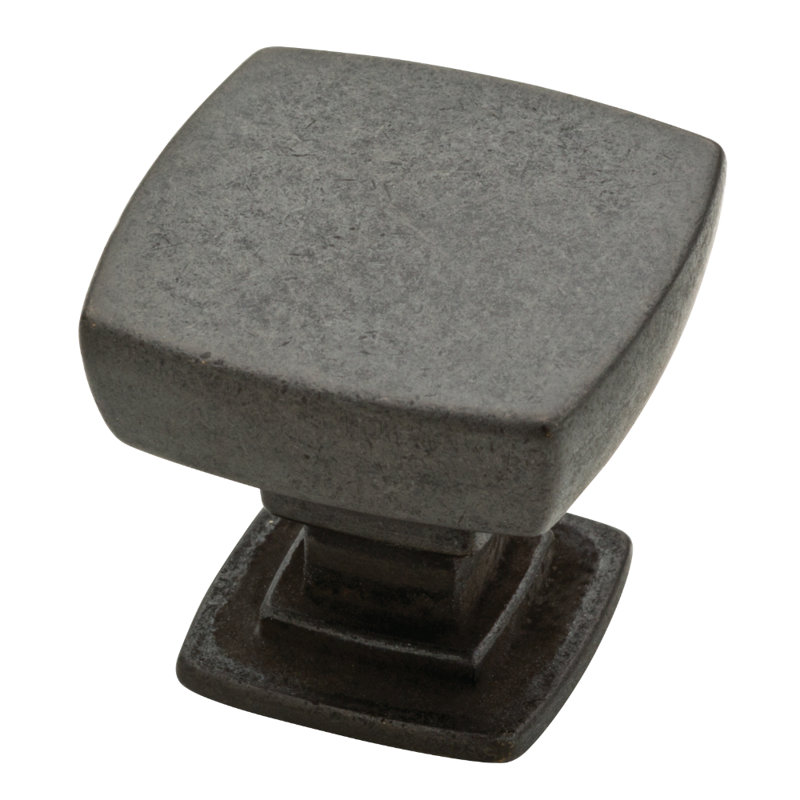 Parow 1.1457'' Square Knob, Soft Iron