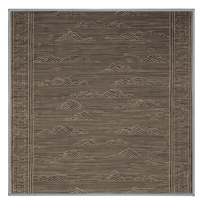 Tapis gris art déco lavable à la machine