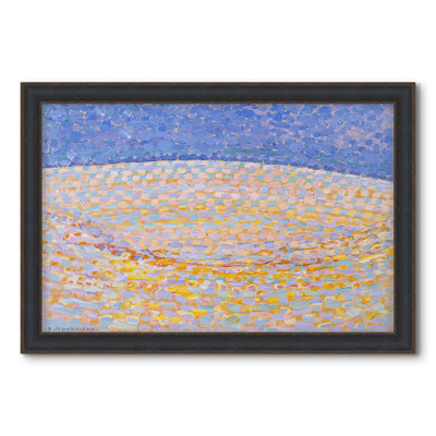 Dune III, 1909-Piet Mondrian-Custom Framed Canvas