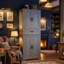 72" Tall Bathroom Storage Cabinet With Door Racks, Freestanding Linen Tower With Drawer & Adjustable Shelves-123594301