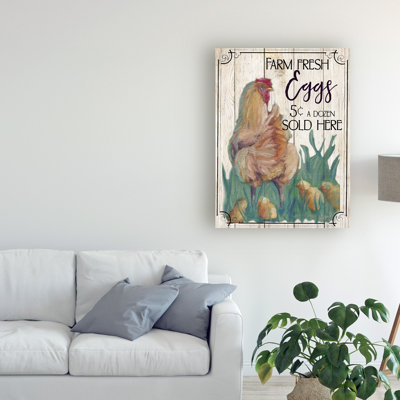 " Eggs And Chicken " Acrylic Painting