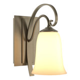 Scroll Sconce - Opal Glass