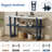 Narrow Console Table With Marble-Effect Top, Retro Entryway Table With Open Shelf, Sofa Table For Entryway, Hallway And Living Room-1654315074