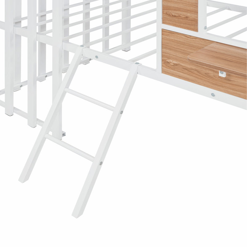 Peosta Kids Twin Loft Bed, White